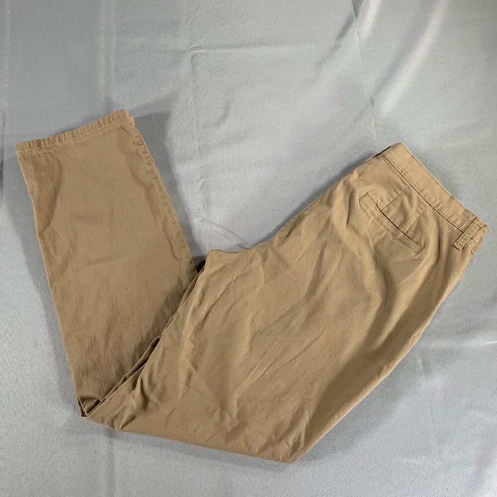 Gloria Vanderbilt Amanda Trousers Womens 12 Beige Khaki‎ Straight Leg Pants